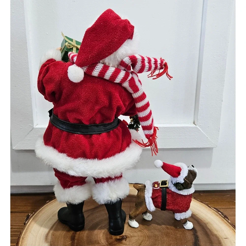 Department 56 Possible Dreams Clothique Shopping Santa Bulldog 2pc Set 4022409